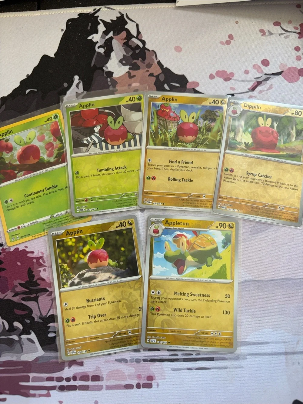 Applin, Dipplin & Appletun Evolution Lot | 6 Holo Reverse Holo Cards ✨5/$25✨